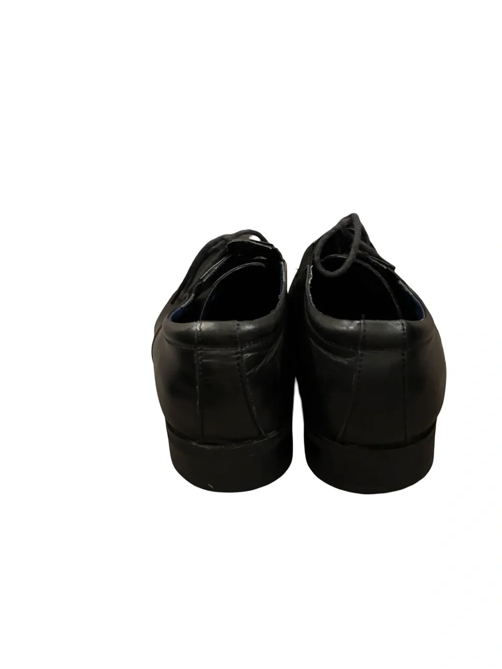 Steve Madden Grrannt Black Leather Y2K Lace-Up Preppy Dress Oxford Shoes Size 9